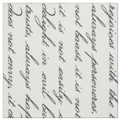 Love is Patient  Typography Fabric Stof (Swatch)