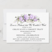 Love is Patient Wedding Announcement Uitnodiging (Voorkant)