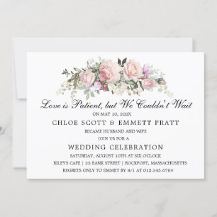 Love is Patient Wedding Announcement Uitnodiging