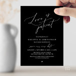 “Love Is Patient” Wedding Change the date announce Kaart<br><div class="desc">Share your updated wedding plans with grace using this elegant wedding postponement announcement card. Featuring the heartfelt phrase “Love Is Patient” in flowing calligraphy paired with refined minimalist typography, this design offers a beautiful and thoughtful way to inform guests of your new celebration date. Perfect for couples who appreciate timeless,...</div>