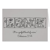 Love is Perfect Bond of Union~Scripture~Wedding (Voorkant Horizontaal)