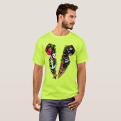 Love is Poison Tattoo Tux Graphic T-Shirt (Voorkant volledig)