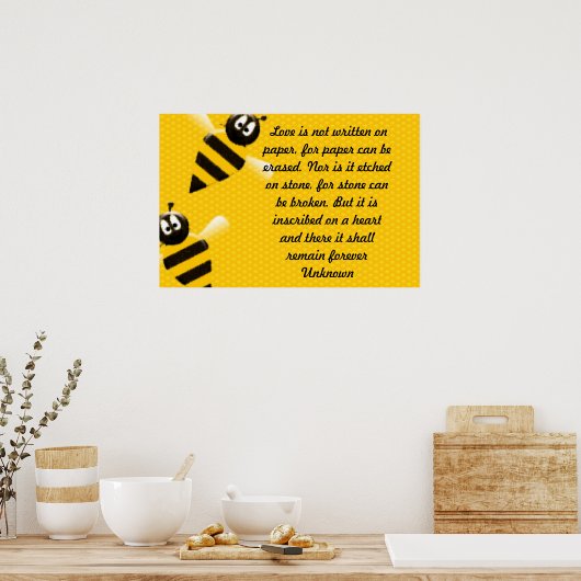 Love Is Poster (Keuken)