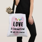 LOVE is prachtig in al zijn vormen Tote Bag (Dichtbij)
