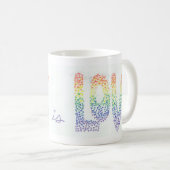 Love is print op a koffiemok (Voorkant rechts)