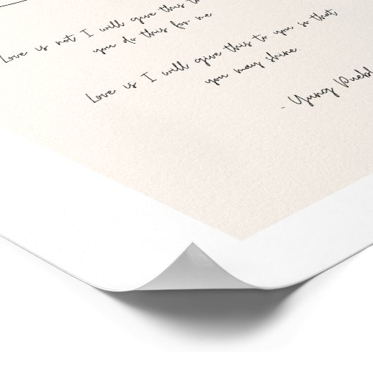 Love is Quote Poster (Hoek)