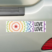 Love is Rainbow Bumpersticker (Op auto)