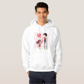 “Love Is Reaching Each Other – Cute Cartoon Valent Hoodie (Voorkant volledig)