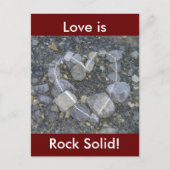 Love is Rock Solid Briefkaart (Voorkant)