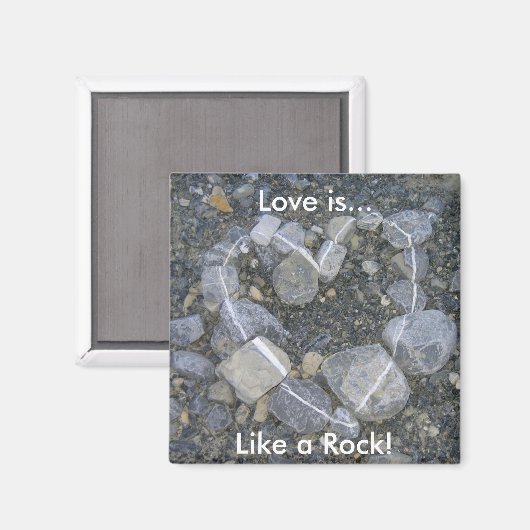 Love is Rock Solid Magneet (Voorkant / Achterkant)