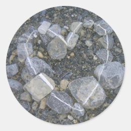 Love is Rock Solid Ronde Sticker