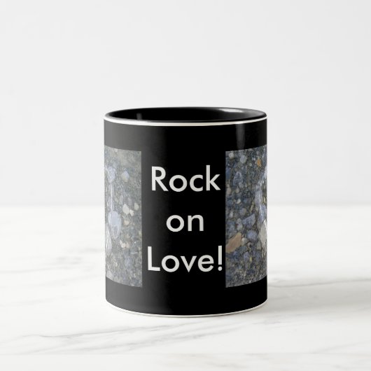 Love is Rock Solid Tweekleurige Koffiemok (Center)