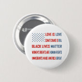 Love is Round Button (Voorkant /achterkant)