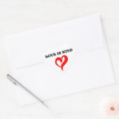 "LOVE IS SOORT HART" HART STICKER (Envelop)