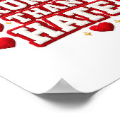 Love Is Stronger Than Hate Valentine Poster – Red  (Hoek)