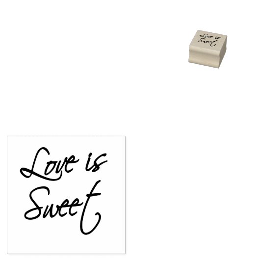 Love is Sweet 2 - Scenario Rubberstempel (Gestempeld)