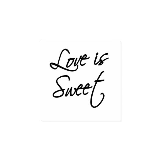 Love is Sweet 2 - Scenario Rubberstempel (Afrduk)