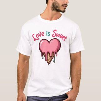 Love Is Sweet And Messy beroemd gemaakt door Melti T-shirt