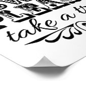 Love is Sweet - Black & White WeduwSign Poster (Hoek)