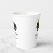 Love is Sweet Blackberry Fruit | Weddenschap over Papieren Bekers (Links)