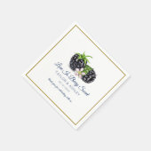 Love is Sweet Blackberry Fruit | Weddenschap Servet (Hoek)