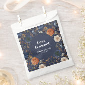 Love Is Sweet Blue Rust Wedding Bedankzakje (Geknipt)