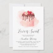 Love is Sweet Bridal Shower Invitation Kaart (Voorkant)