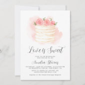 Love is Sweet Bridal Shower Invitation Kaart (Voorkant)