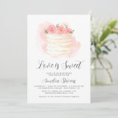 Love is Sweet Bridal Shower Invitation Kaart (Staand voorkant)