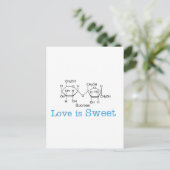 Love is Sweet Briefkaart (Staand voorkant)