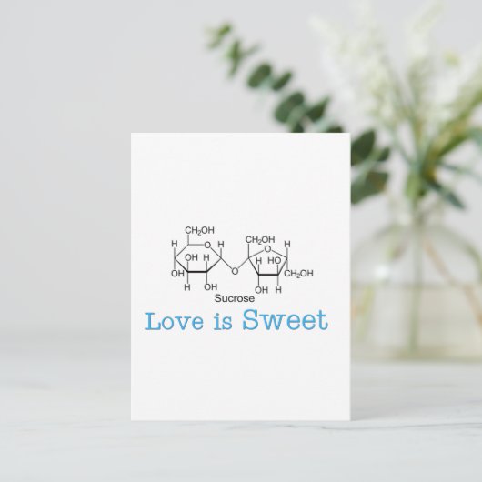 Love is Sweet Briefkaart (Staand voorkant)