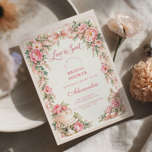 Love Is Sweet Bruiloftsborrel Kaart