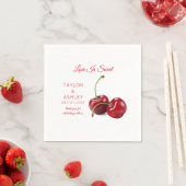 Love is Sweet Cherry Fruit | Weddenschap Servet (Insitu)