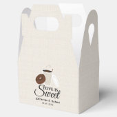 Love is Sweet Coffee and Donut | Weddenschap Bedankdoosjes (Geopend)