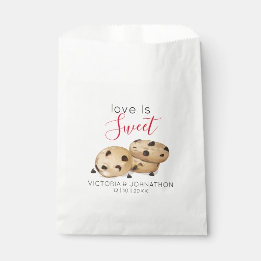 Love is Sweet Cookie Bedankt | Weddenschap Bedankzakje (Voorkant)