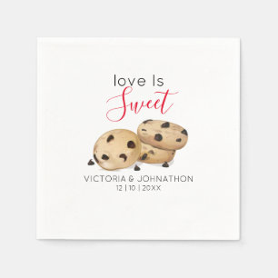 Love is Sweet Cookie Bedankt   Weddenschap Servet