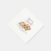 Love is Sweet Cookie Bedankt | Weddenschap Servet (Hoek)