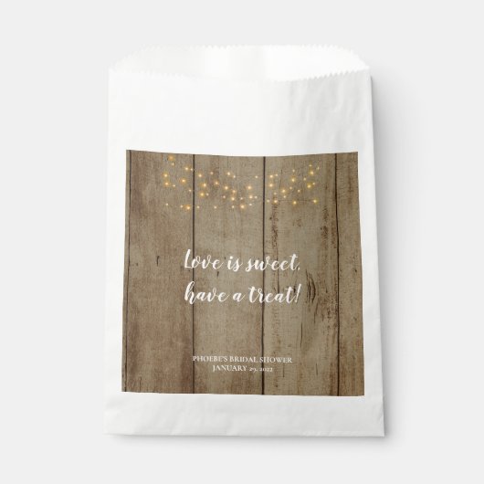 Love is Sweet Country Rustige Vrijgezellenfeest Bedankzakje (Voorkant)