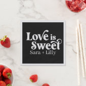 Love is Sweet Custom Wedding Servet (Insitu)