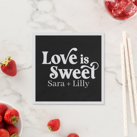 Love is Sweet Custom Wedding Servet (Insitu)