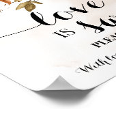 Love is Sweet Dessert Table Autumn Shower Wedding Poster (Hoek)