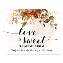 Love is Sweet Dessert Table Autumn Shower Wedding