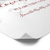 Love is Sweet Dessert Table Floral Wedding Sign Poster (Hoek)