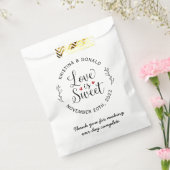 Love is Sweet Donut Bedankt voor je bruiloft. Bedankzakje (Gezegeld)