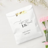 Love Is Sweet: Elegant huwelijksscript Bedankzakje (Gezegeld)
