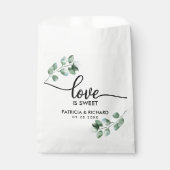 Love Is Sweet Greenery Bruiloft Bedankzakje (Voorkant)