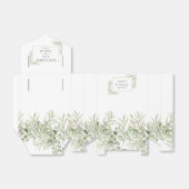 Love is Sweet Greenery Foliage Wedding Bedankdoosjes (Uitgevouwen)