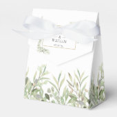 Love is Sweet Greenery Foliage Wedding Bedankdoosjes (Voorkant Zijde)
