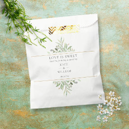Love is Sweet Greenery Foliage Wedding Bedankzakje