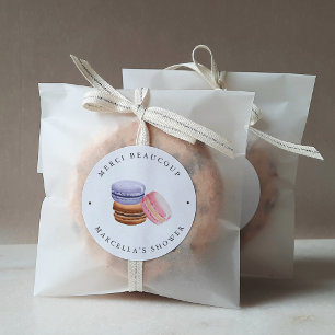Love is Sweet (Macaron) Vrijgezellenfeest Ronde Sticker